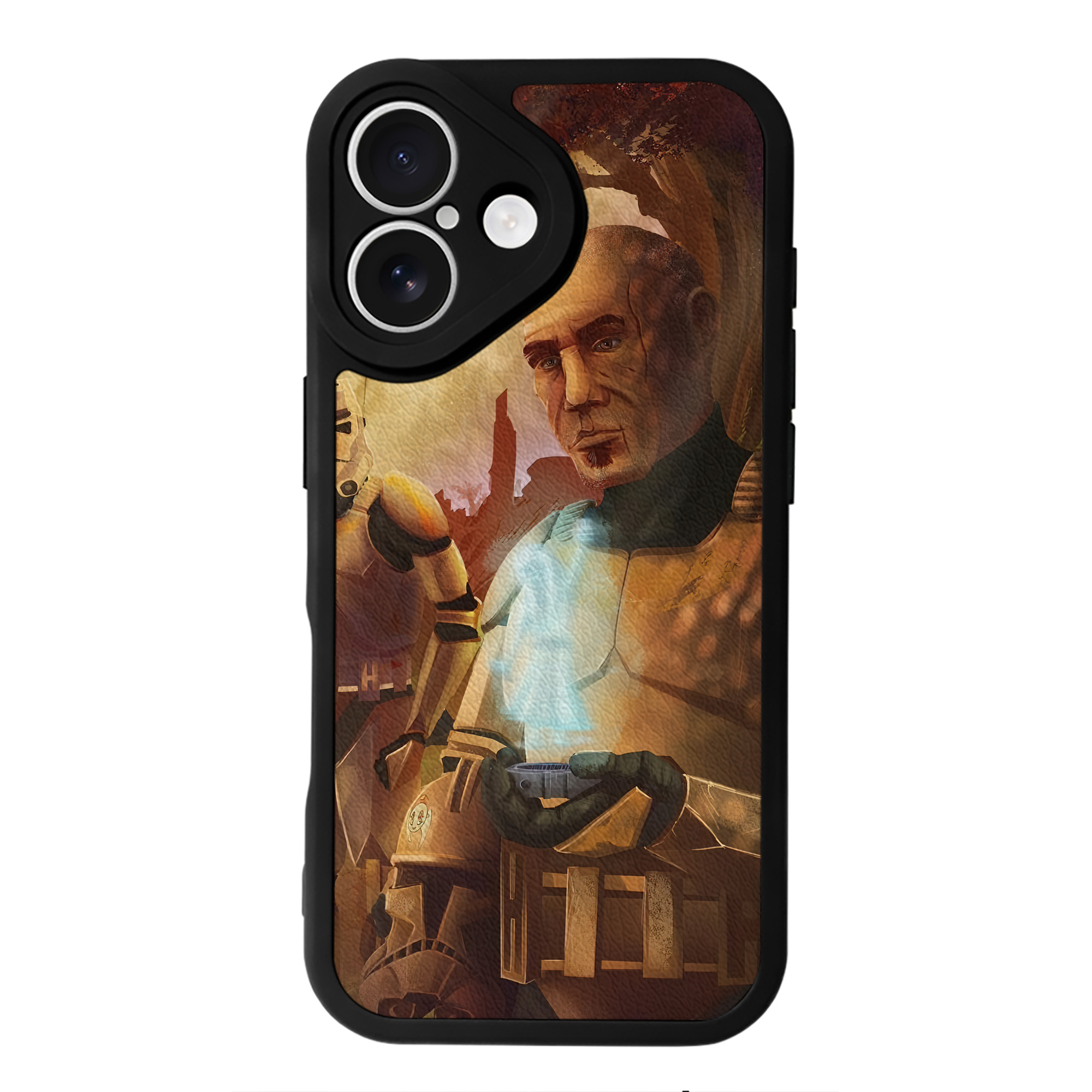 （画像用） スター・ウォーズ Star Wars 【iPhone 16シリーズ対応】シリコンスマホケース（レザー調） 材質：シリコン